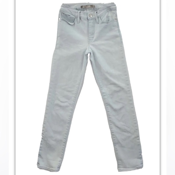 Athleta Jeans Sculptek Lt Blue Biscayne 0 24x26.5 Skinny Ankle Stretchy Comfy - Picture 4 of 16